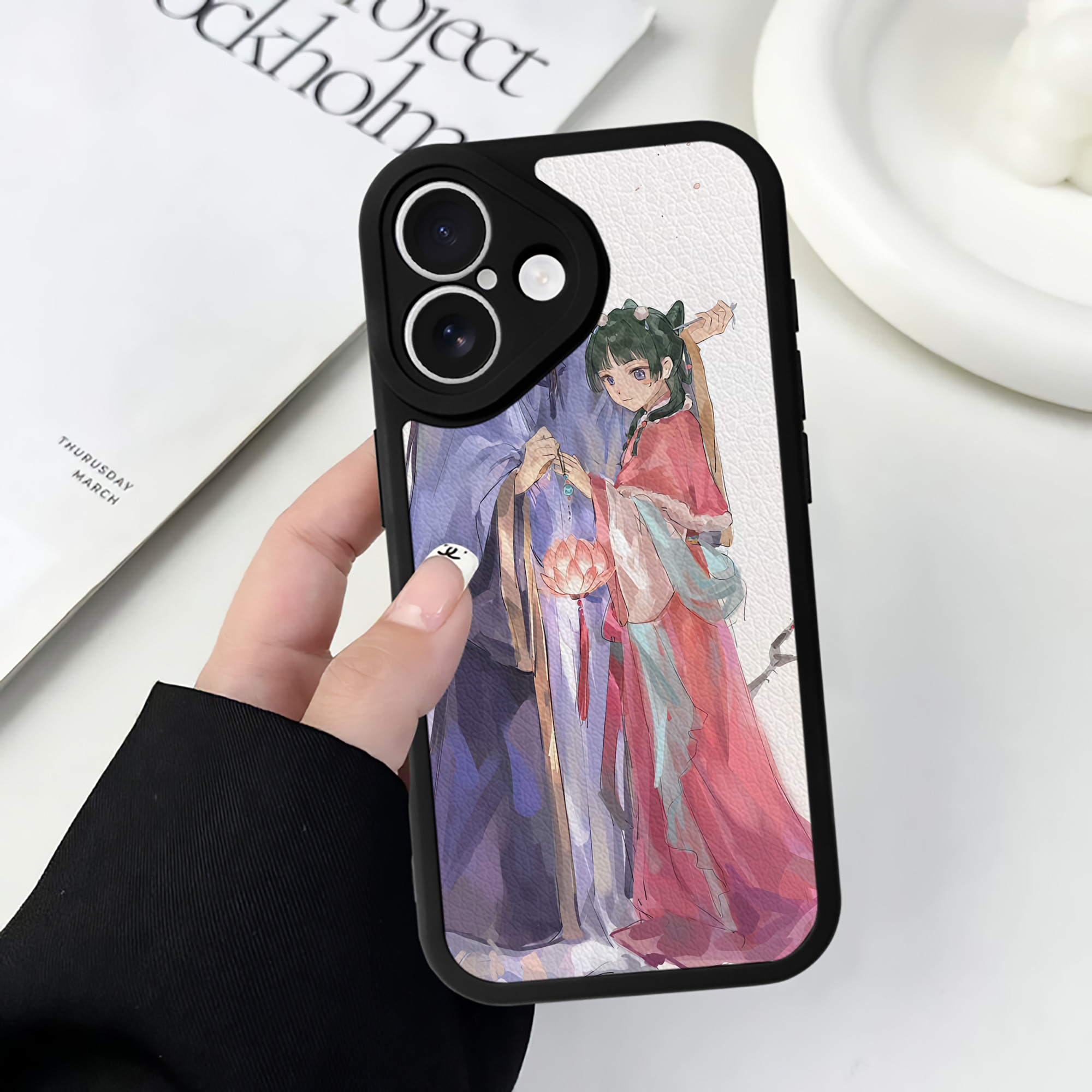 薬屋のひとりごと The Apothecary Diaries 【iPhone 16シリーズ対応】シリコンスマホケース（レザー調） 材質：シリコン